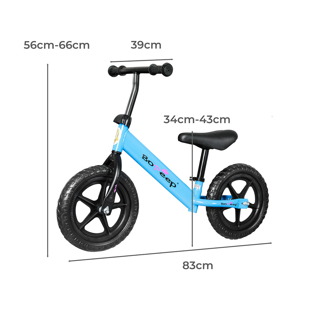 BoPeep Kids Balance Bike Ride On Toys Blue-1954802781378449410