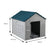 PaWz Dog Kennel Outdoor Indoor Pet Plastic L Blue-1954802531062386689