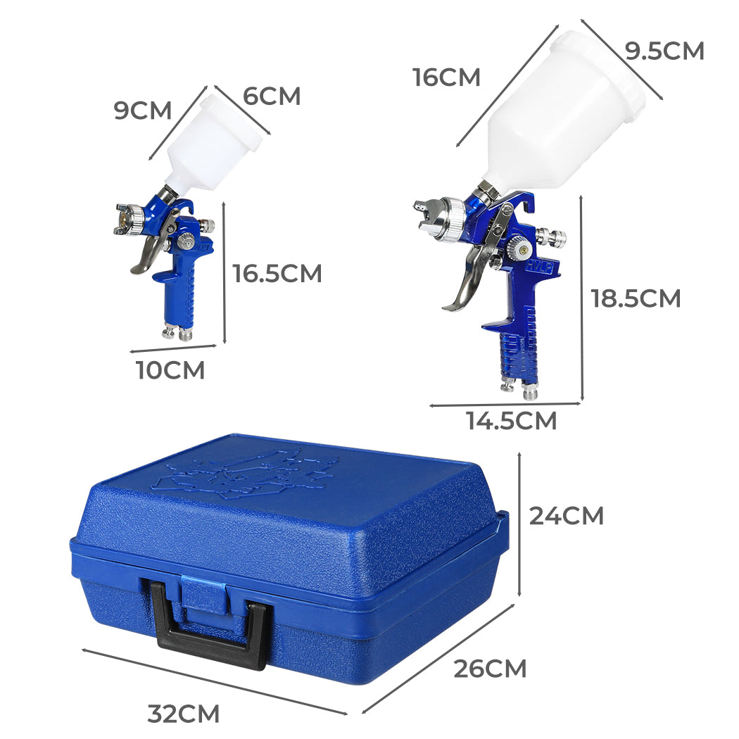 Traderight 2PC HVLP Air Spray Gun Kit-1919892900708225026