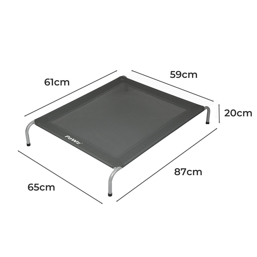 PaWz Elevated Trampoline Pet Bed Dog M Grey Medium-1910112492751818754