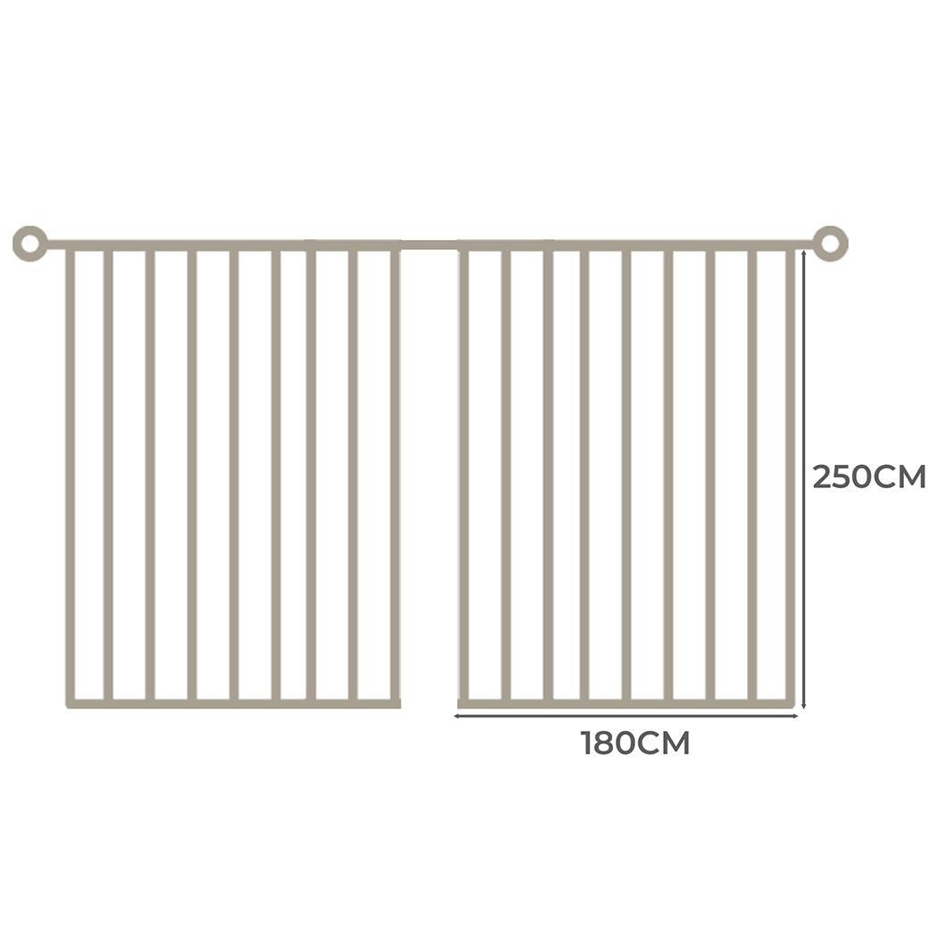 Marlow 2XBlockout Curtains Chenille 180x250 Coffee CD1016-180x250-DG-1954802976510054402