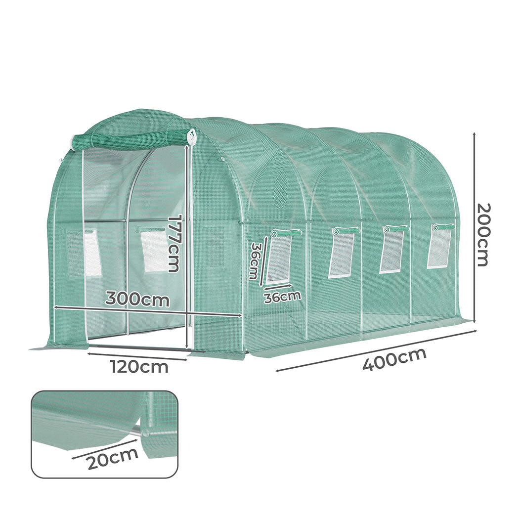 Lambu Greenhouse Walk-In Green House Shed 4M-1954802374765842434
