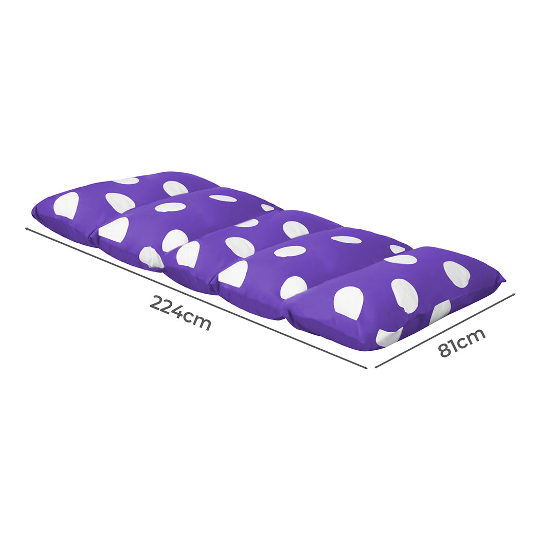 Dreamz Foldable Mattress Kids Pillow Purple Large-1954802509168119809