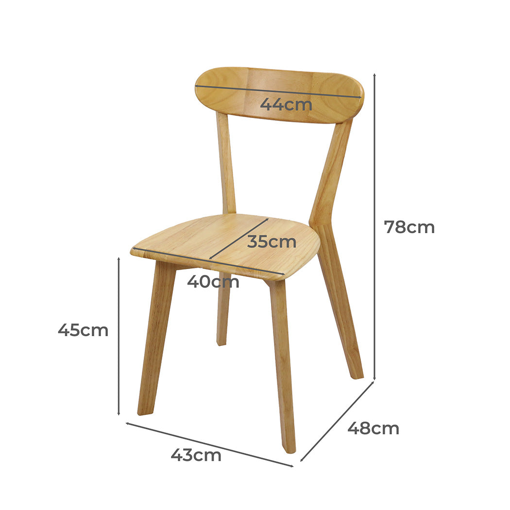 Levede 2x Dining Chairs Wooden Kitchen Chair-1954802998660173826