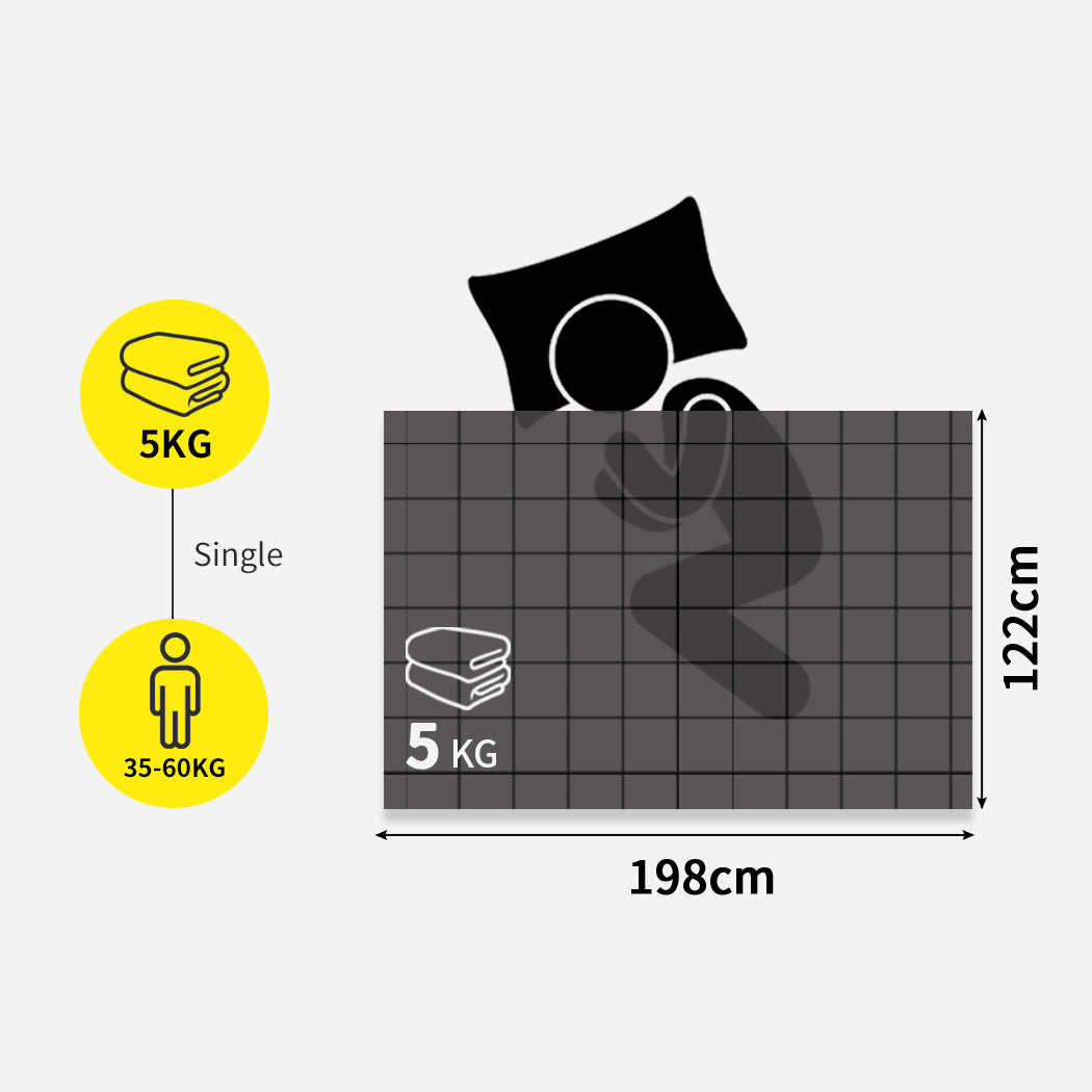 DreamZ 5KG Weighted Blanket Promote Single 5KGS-1910113221528915970