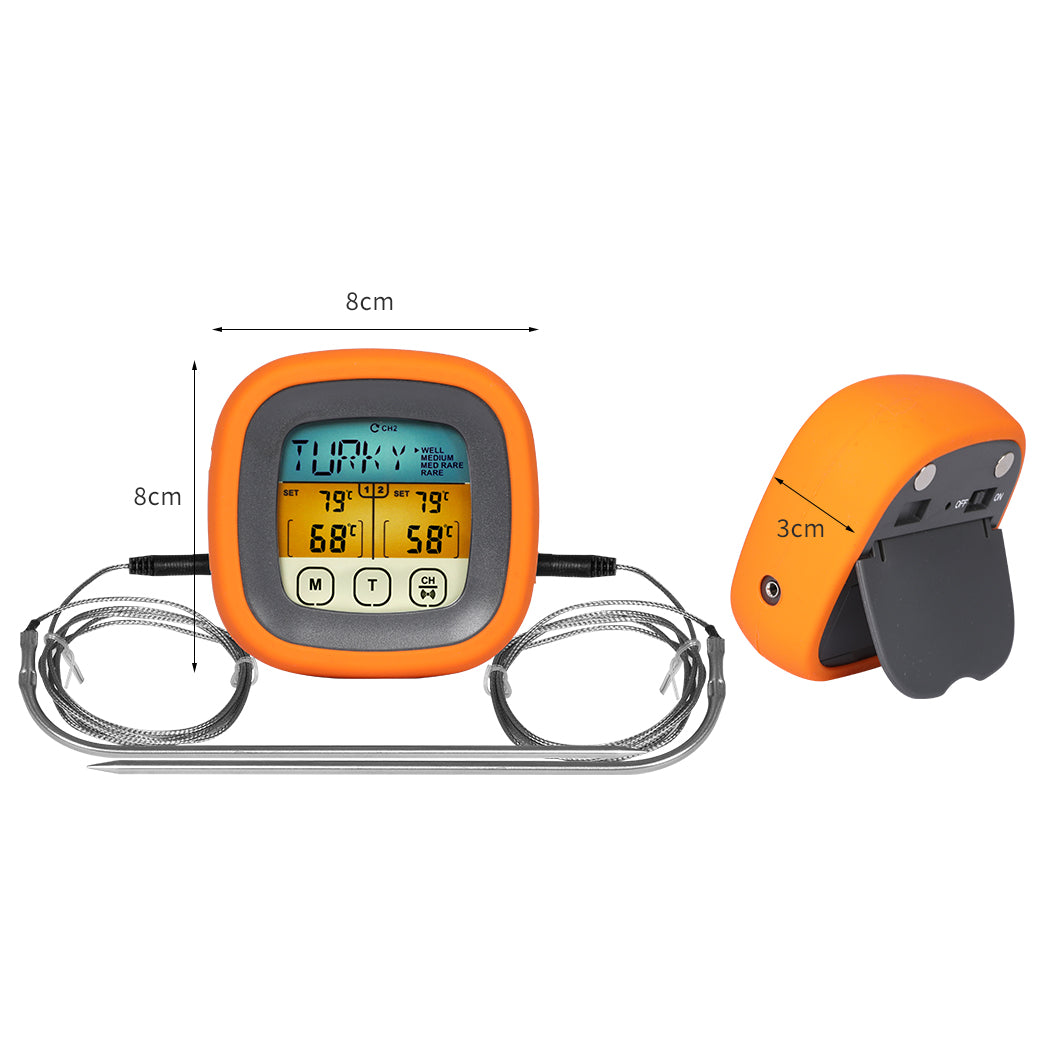 Digital Food Thermometer BBQ 2 Probe-1919892909830836226