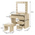 Levede Dressing Table Stool Set Makeup Mirror Led-1973193578565996545