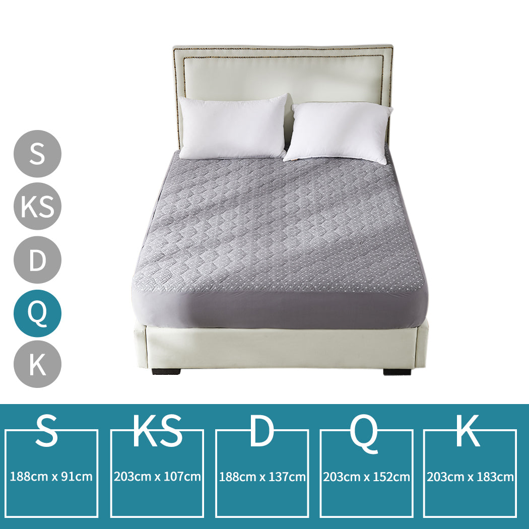 Dreamz Mattress Protector Topper Bamboo Queen-1910112875133931522