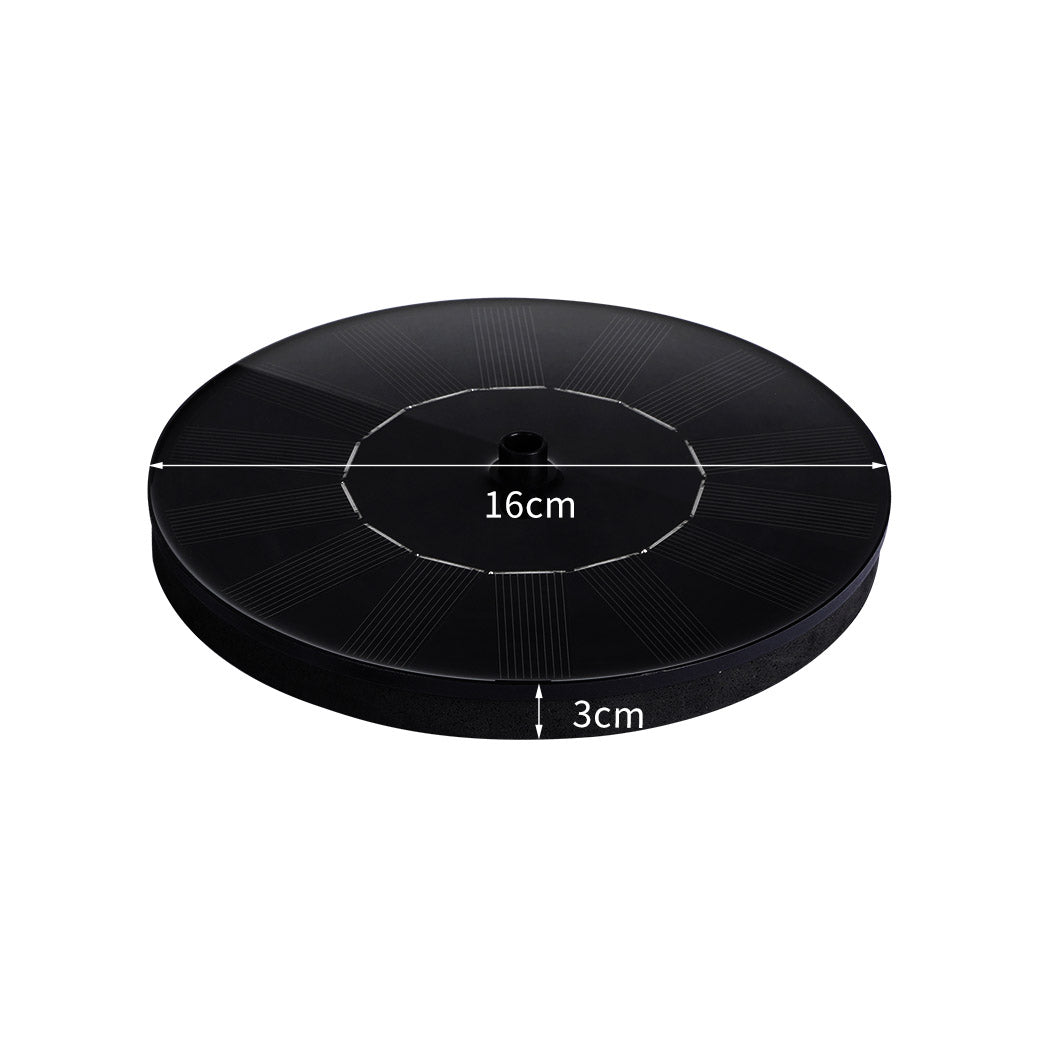 Solar Fountain Powered Water Power Floating-1954802667259826178