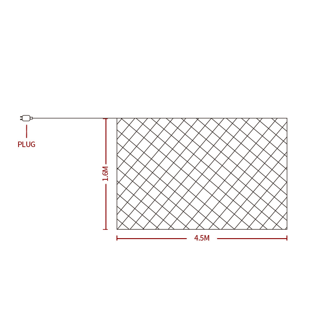 EMITTO 300LED Christmas Net Lights Mesh-1954803089315860482