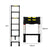 Traderight Multipurpose Aluminium Ladder Telescopic 2M Black 2 Meter-1910113100984619009