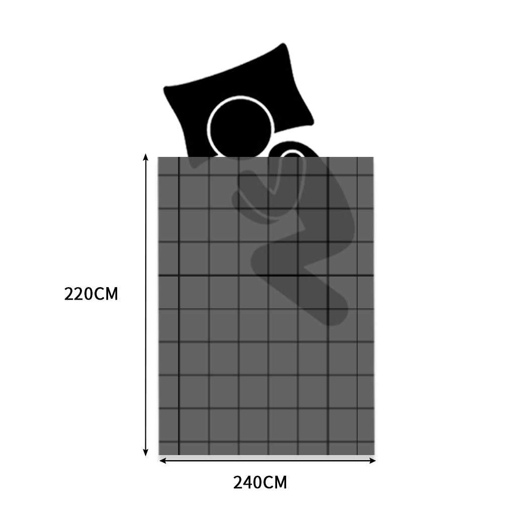 DreamZ 320GSM 220x240cm Ultra Soft Mink Black Queen-1954802936949379074