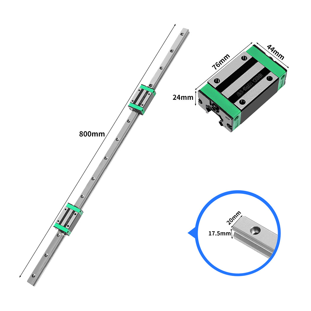 Linear Guide Rail 2PCS 800mm + 4PCS-1954802744913170434
