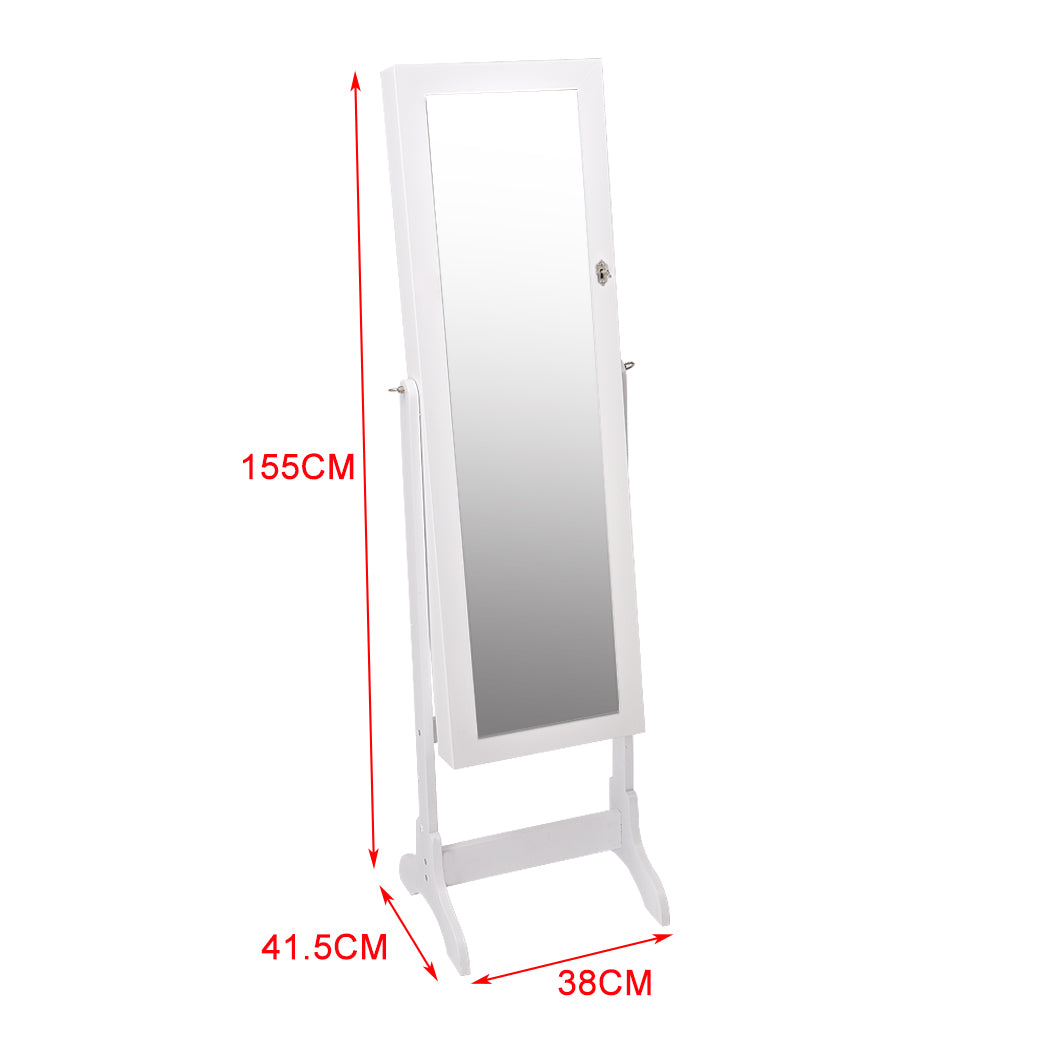 Levede Mirror Jewellery Cabinet Makeup-1917016722817290241