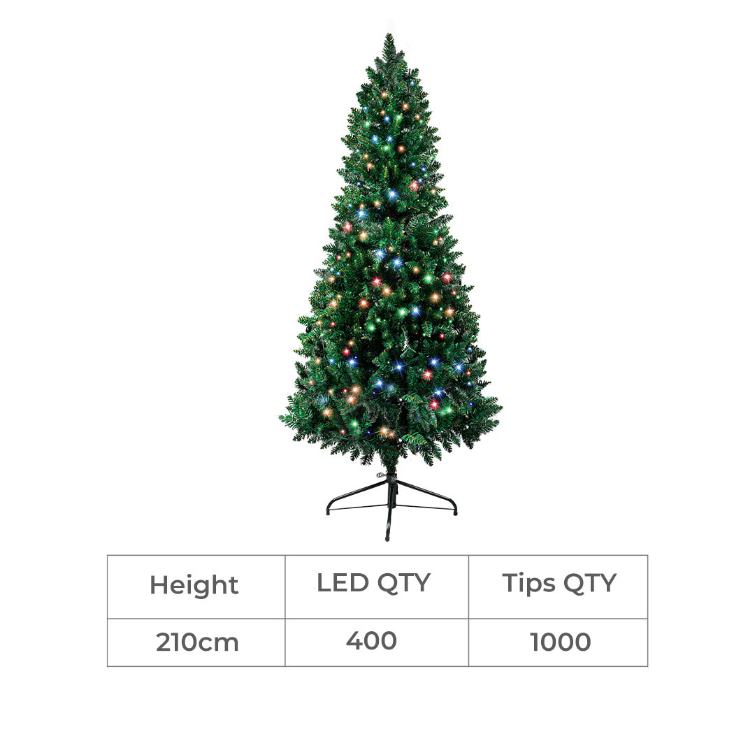 SANTACO Prelit Slim Pencil Christmas Tree 2.1M-1954802397318615042