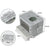 PaWz Foldable Cat Litter Box Tray Enclosed Grey-1954802553015373825