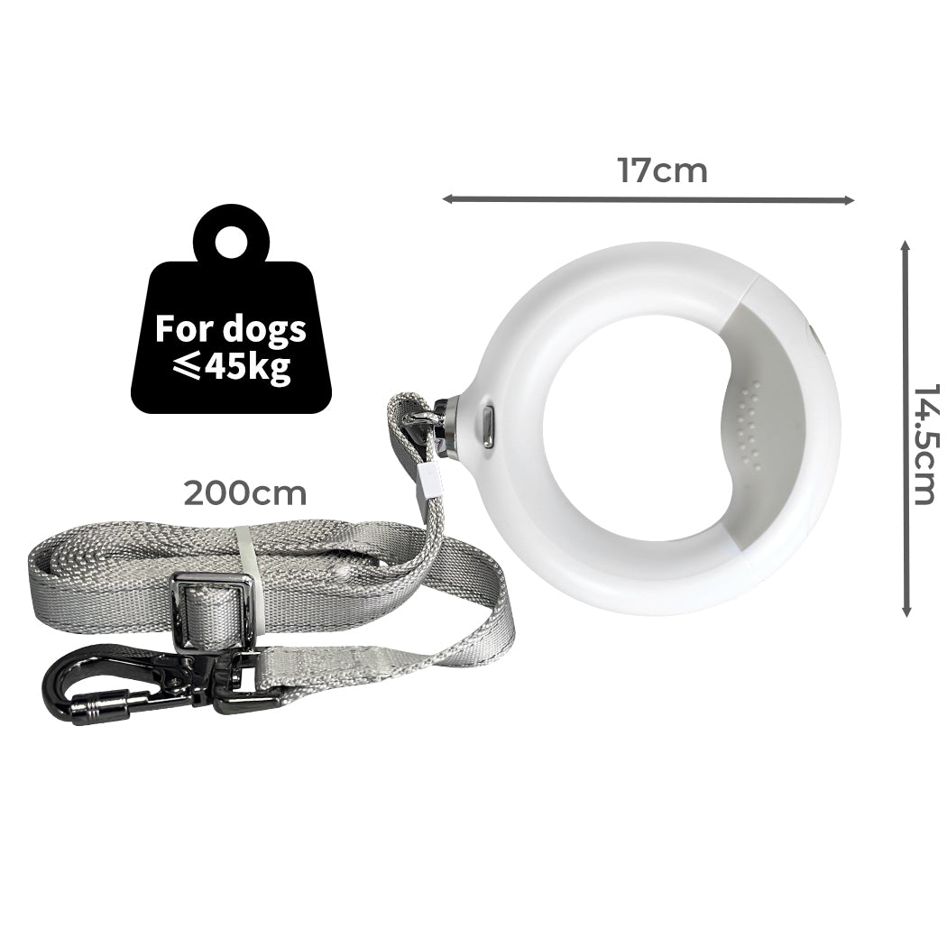 PaWz LED Dog Leash Lead Walking Rope White-1954802564662956034
