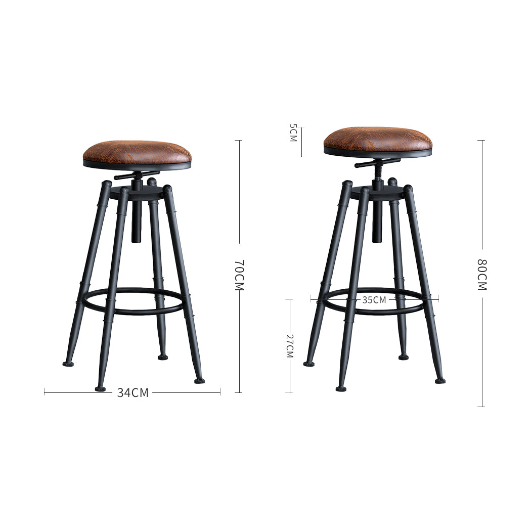 Levede 4x Bar Stools Industrial Kitchen-1954802949842669570