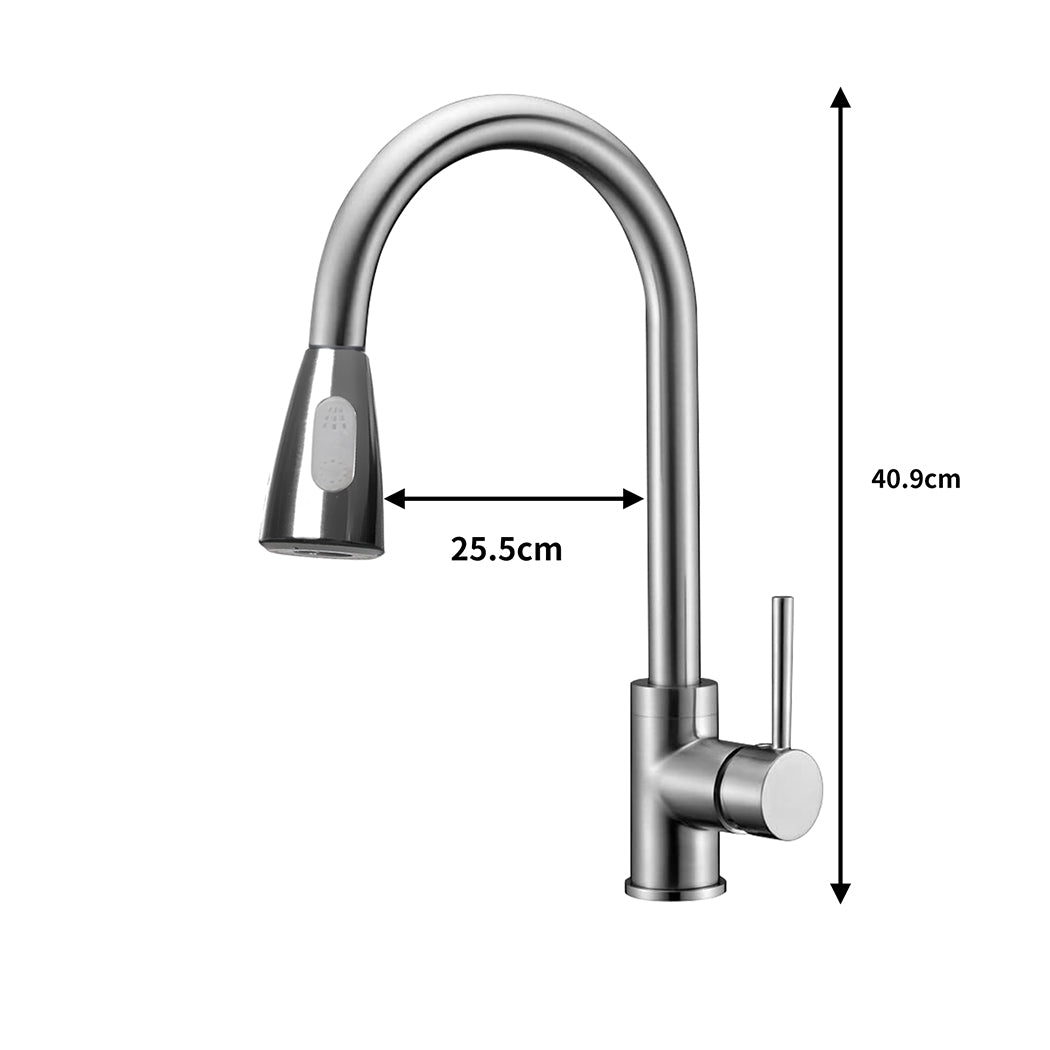 Kitchen Mixer Tap Sink Taps Faucet Extender Silver-1919892892197982210