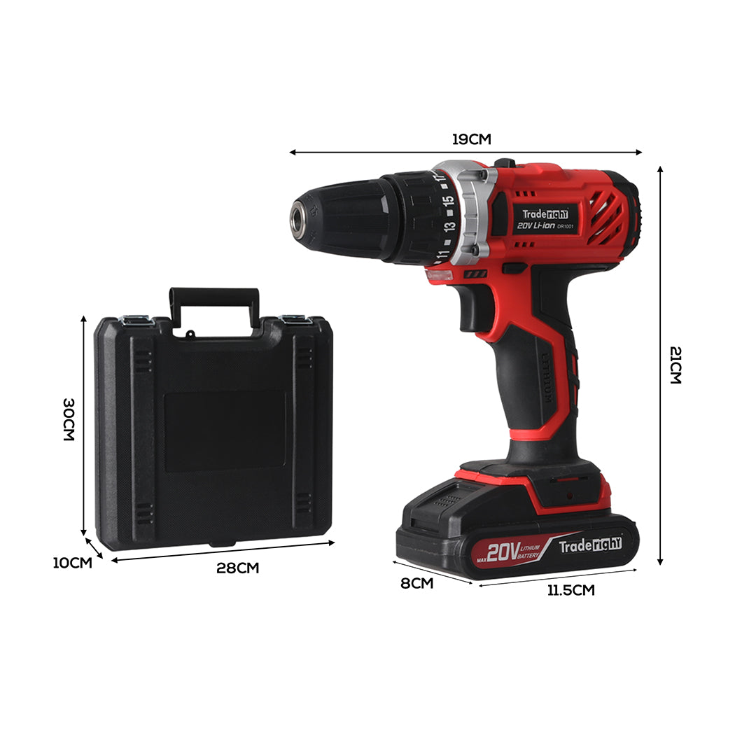 Traderight Cordless Drill Driver Screwdriver-1910113004578541570