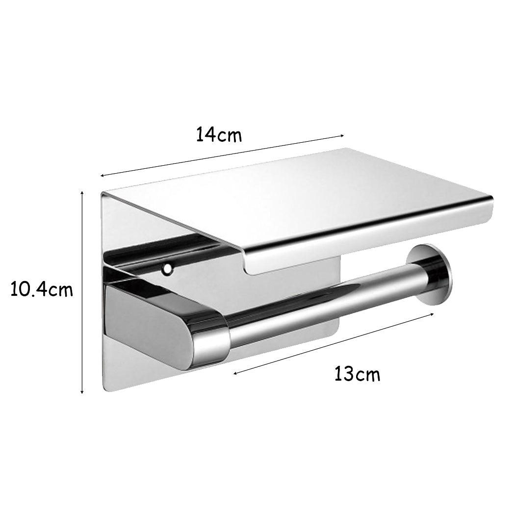 Toilet Paper Holder Roll Bath Tissue Silver-1910113085511831553