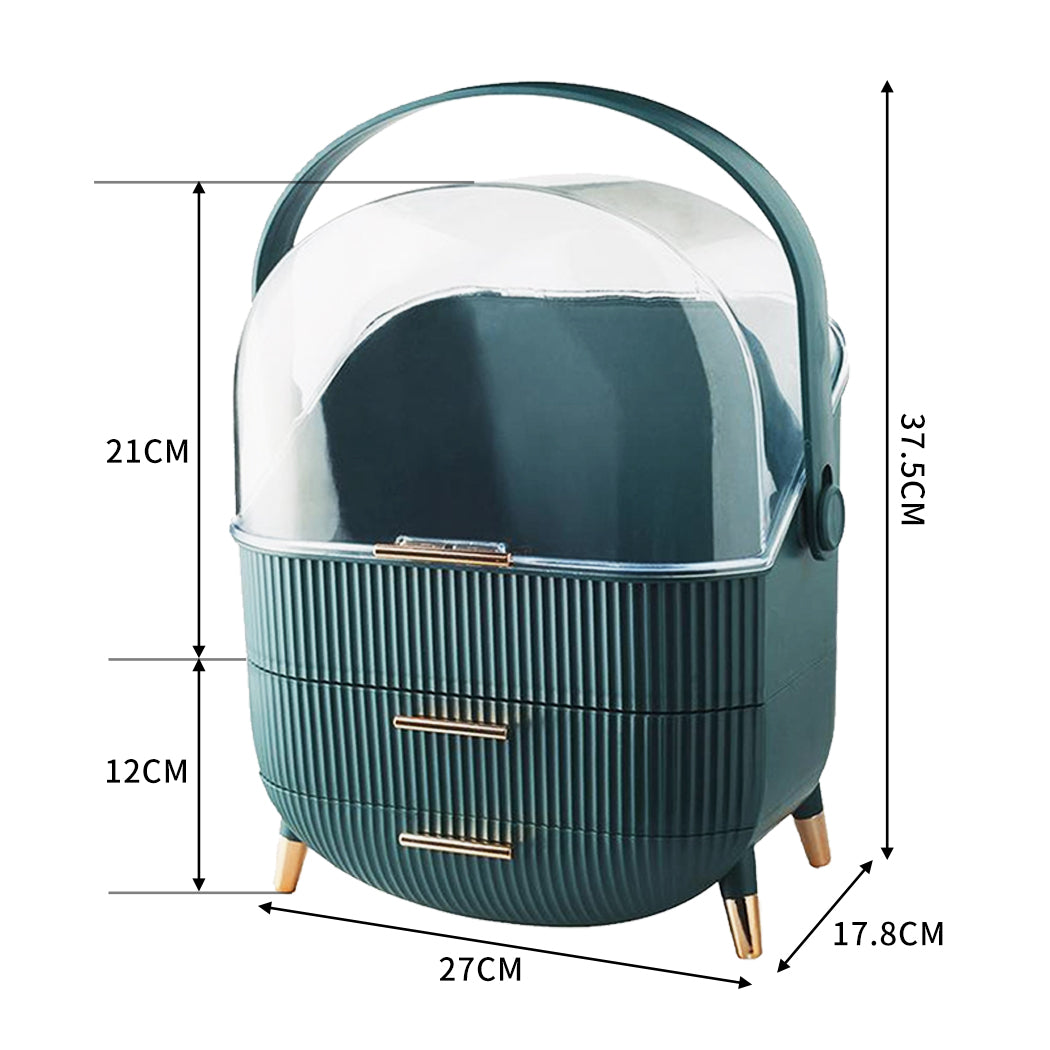 Makeup Storage Case Cosmetic Organiser Green-1954803002669928449