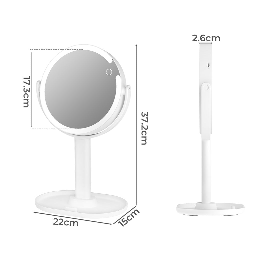 Yezi 10x Magnifying Makeup Mirror with LED Light-1973194190204571650