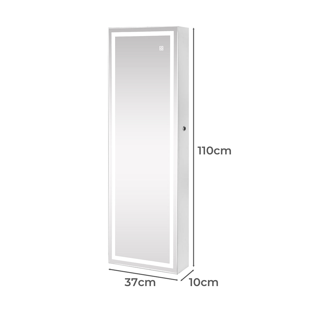 Levede Mirror Jewellery Cabinet Touch-1954802757403807745