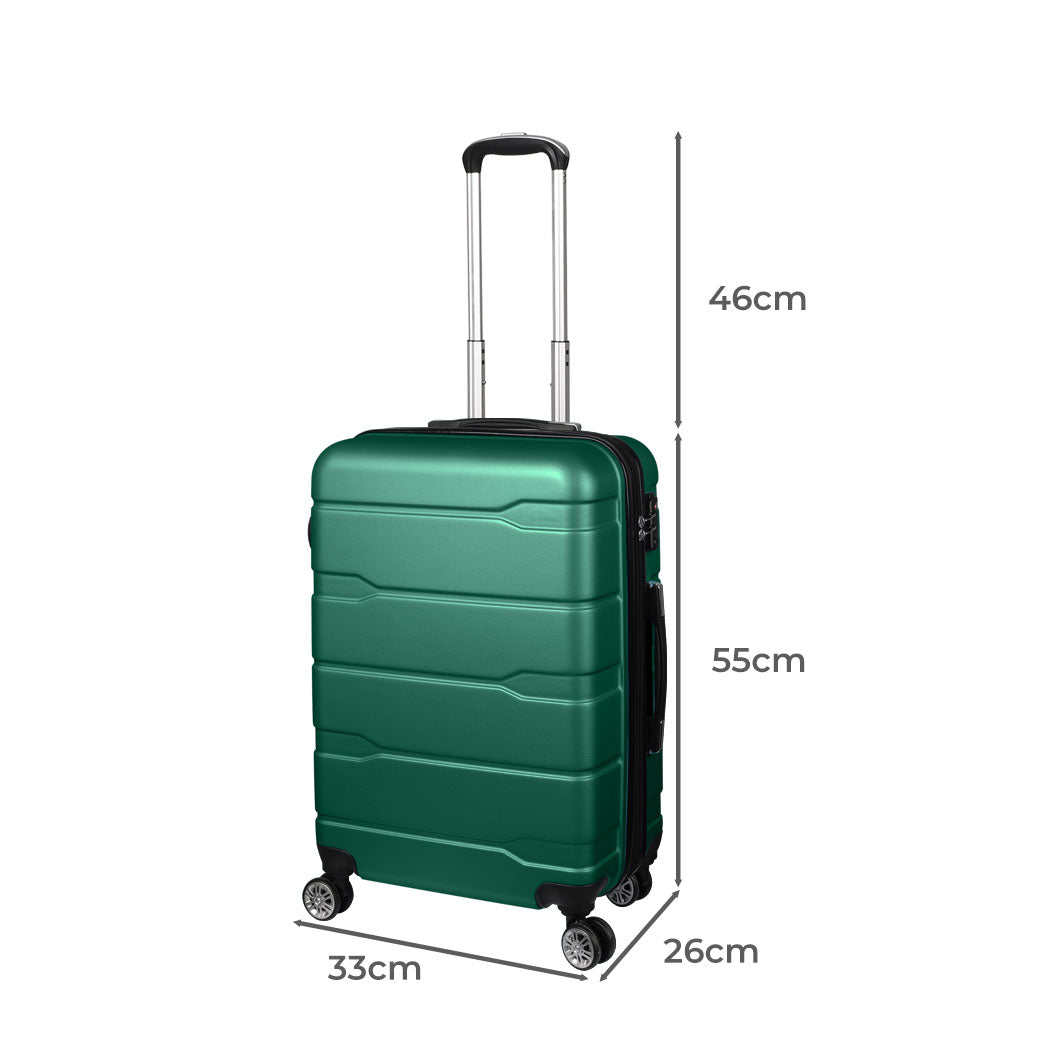 Slimbridge 20" Expandable Luggage Carry Green 20 inch-1910112840455426050