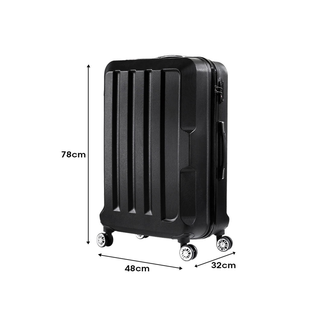 Slimbridge 28" Luggage Suitcase Trolley Black 28 inch-1954802802958143490