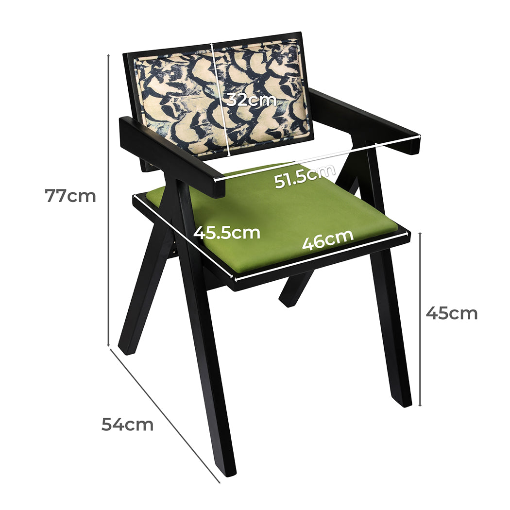 Levede 2X Dining Chair Retro Backrest Chair-1954802451114758146