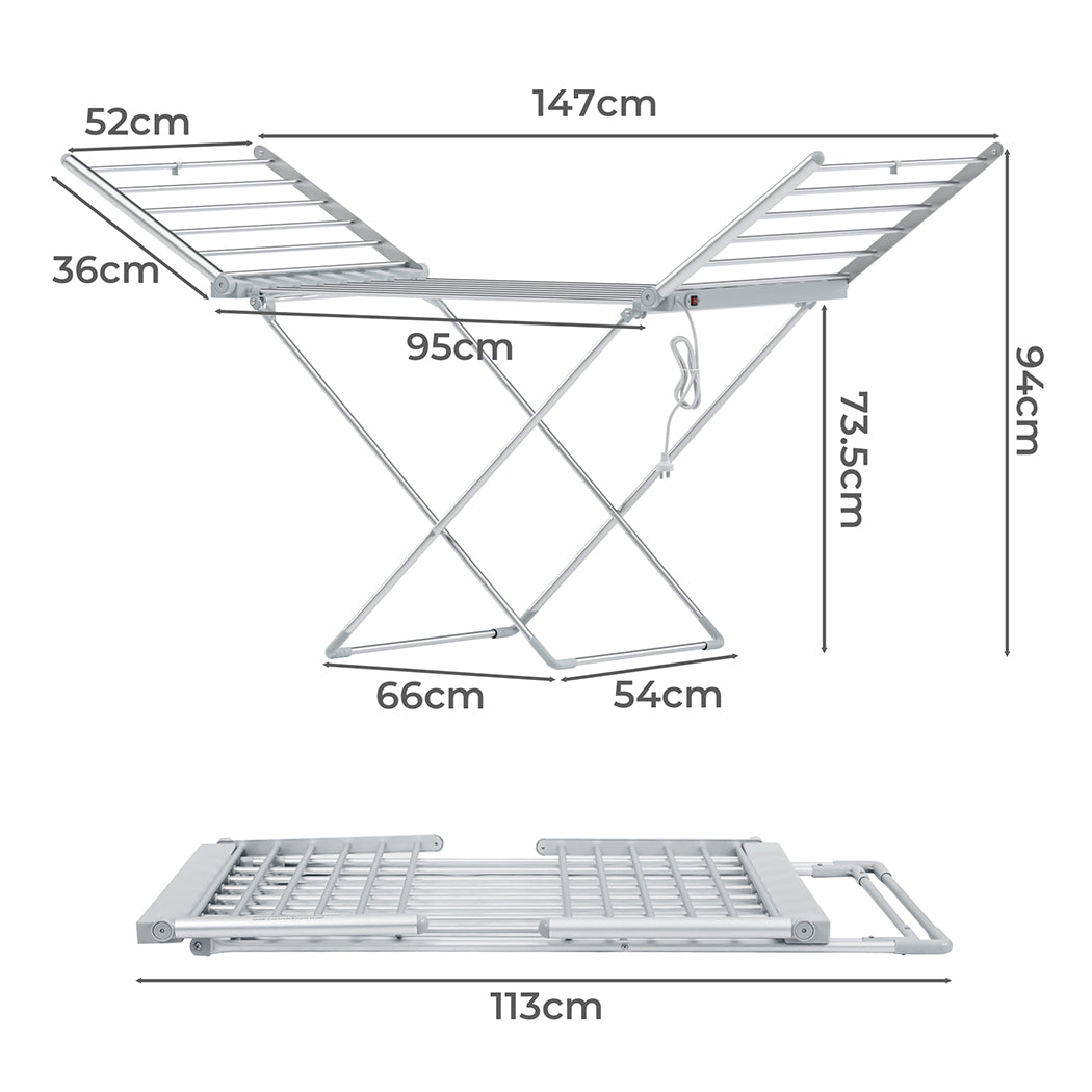 Levede Dryer Electric Heated Rack Airer Folding-1910112201272856578