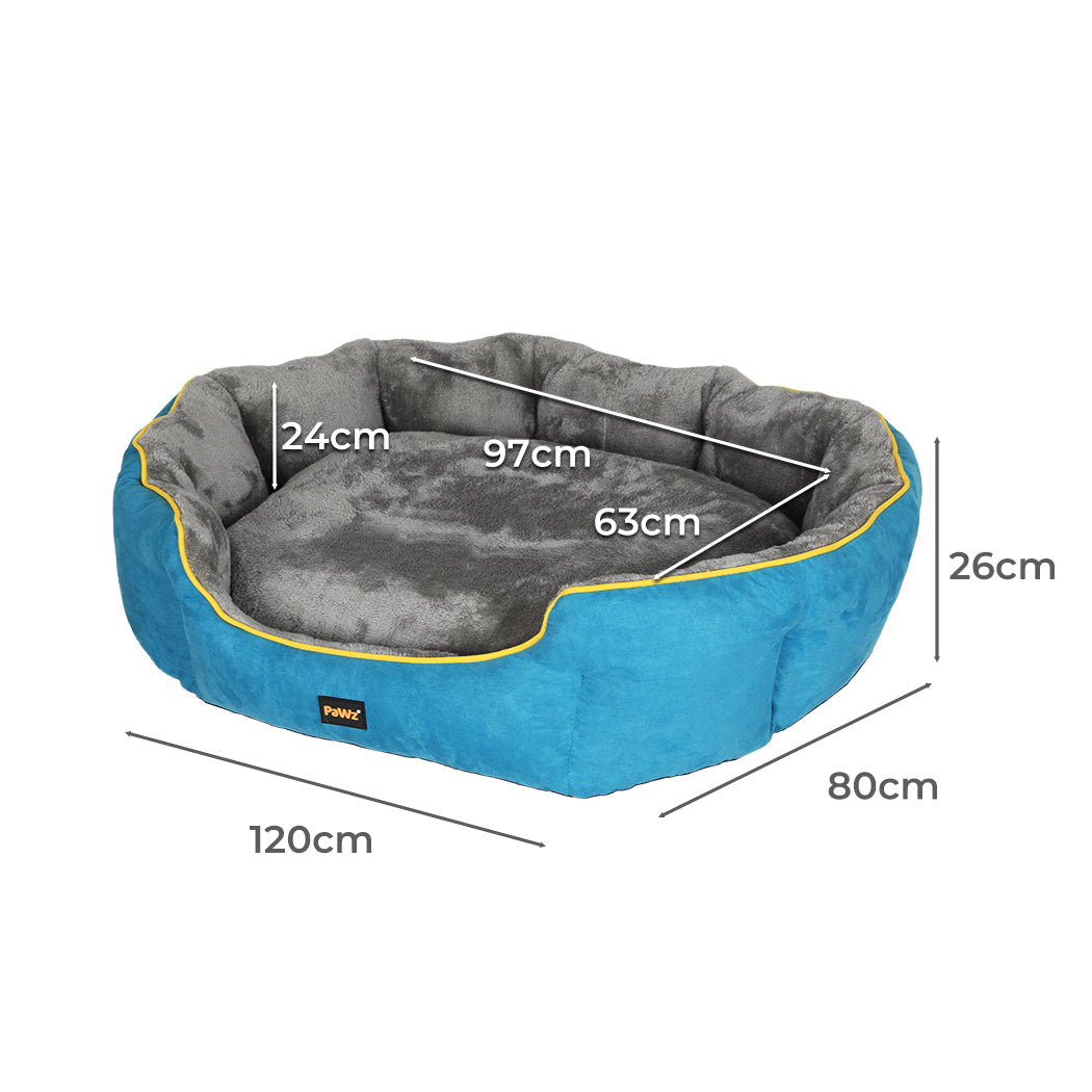PaWz Electric Pet Heater Bed Heated XL Blue X-Large-1910112463613988866