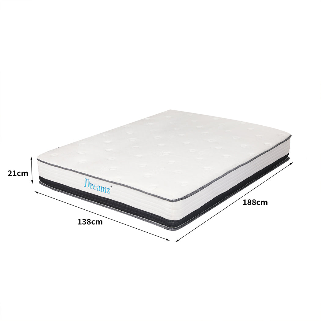 Dreamz Pocket Spring Mattress HD Foam Double-1954802852379627522