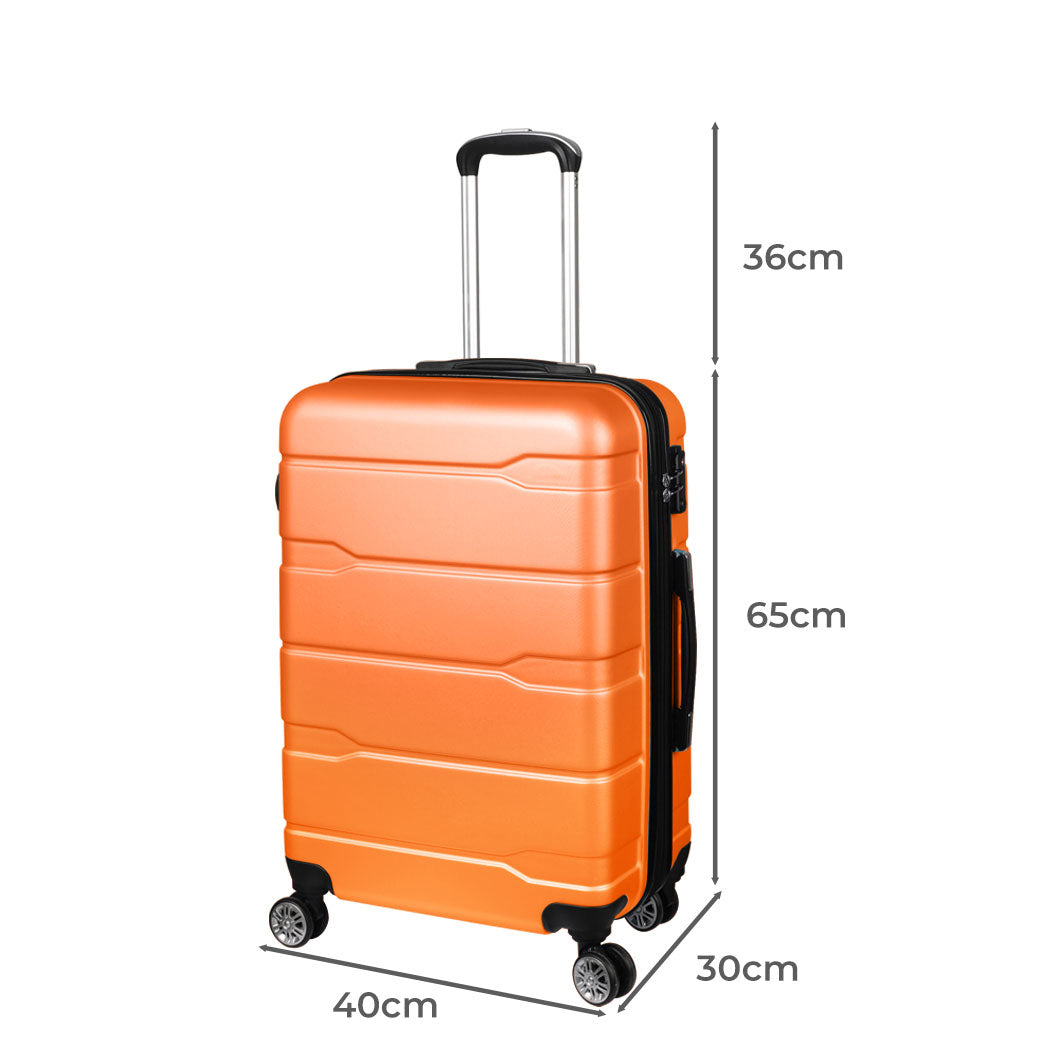 Slimbridge 24" Expandable Luggage Travel Orange 24 inch-1910112841550139394