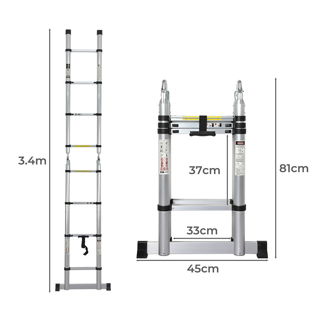 Traderight Folding Multi Purpose Ladder 8 Step-1910112237834604545
