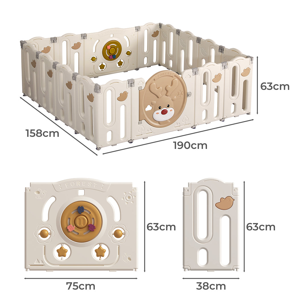 BoPeep Kids Playpen Baby Safety Gate-1954802782179561473