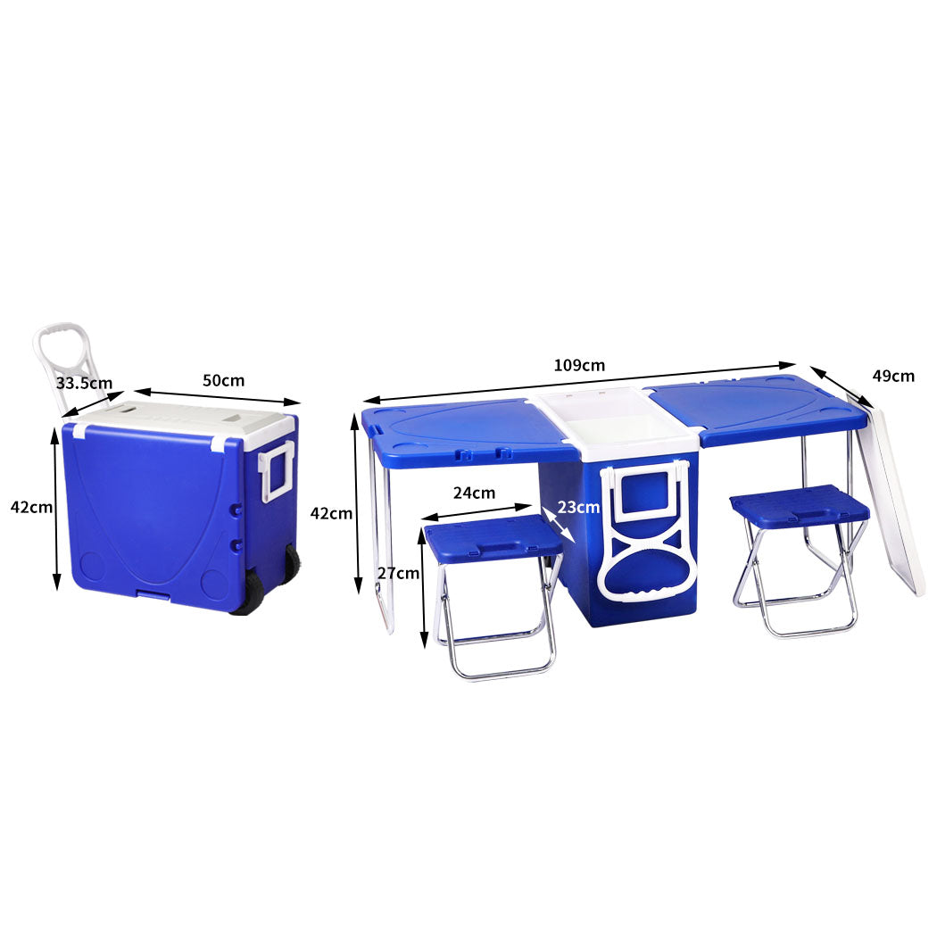 Levede Cooler Box Camping Table Chair-1919892857943101442