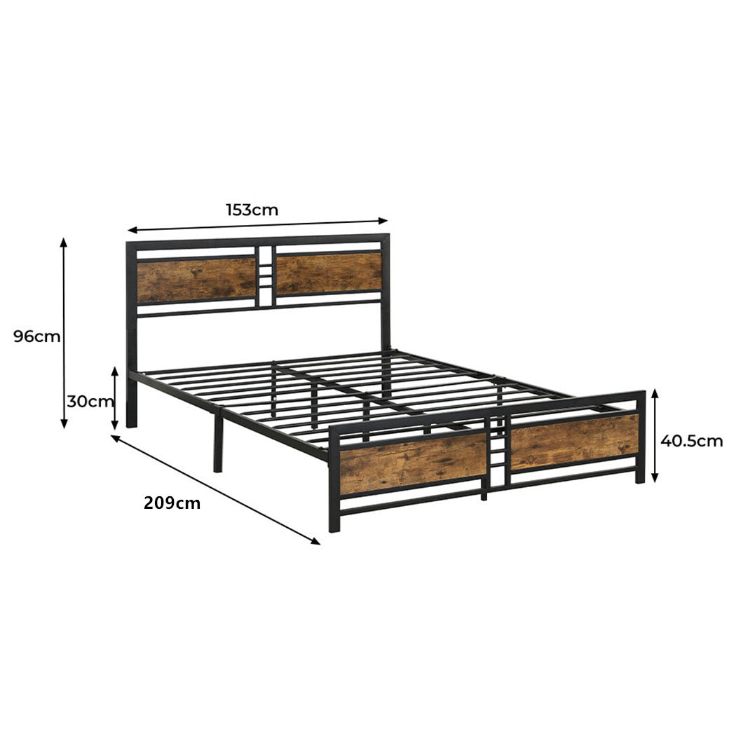 Levede Metal Bed Frame Queen Mattress-1954802925058527233