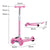 Bopeep Foldable Kids Scooter LED Music Pink-1954802362795298818