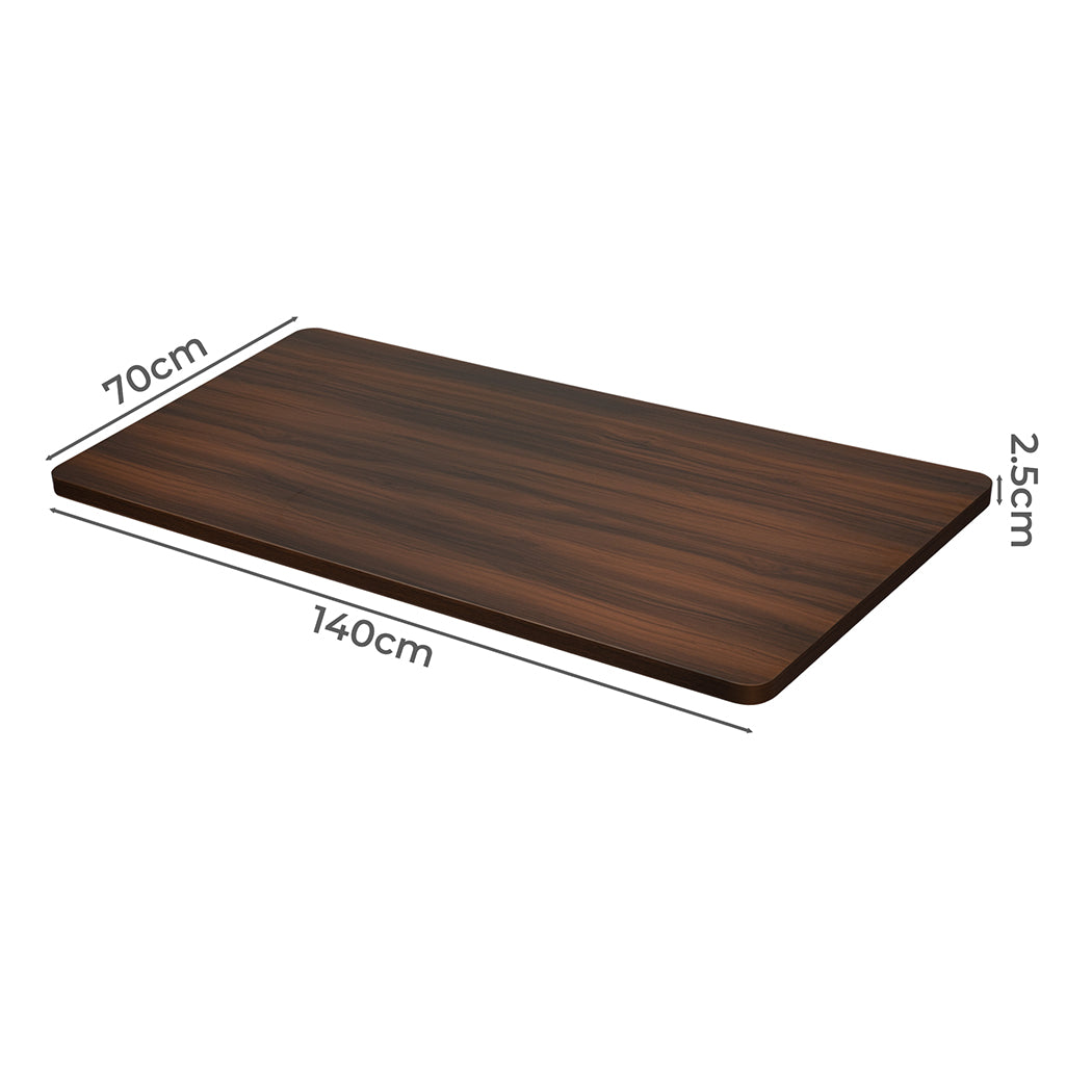 Levede Desktop For Motorised Adjustable Black 140X70CM Walnut-1954803014011326466