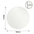 Yezi 50cm Round Wall Mirror Frameless Tempered Glass-1973193573570580481