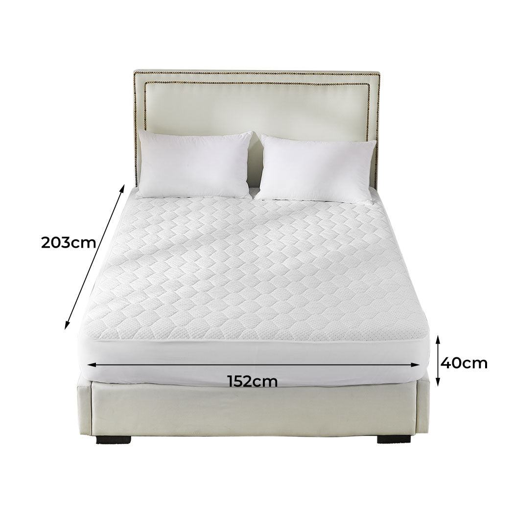 Dreamz Mattress Protector Topper Bamboo Queen-1910112876664852482