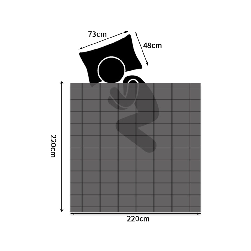 DreamZ Bedspread Coverlet Set Quilted Grey Queen-1919892936250757122