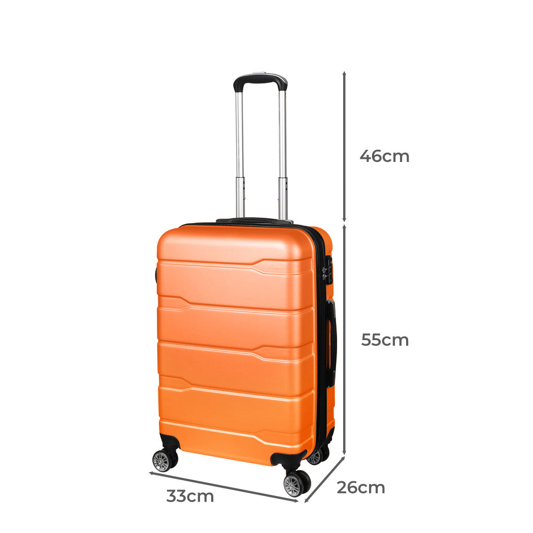 Slimbridge 20" Expandable Luggage Carry Orange 20 inch-1954802818506428418