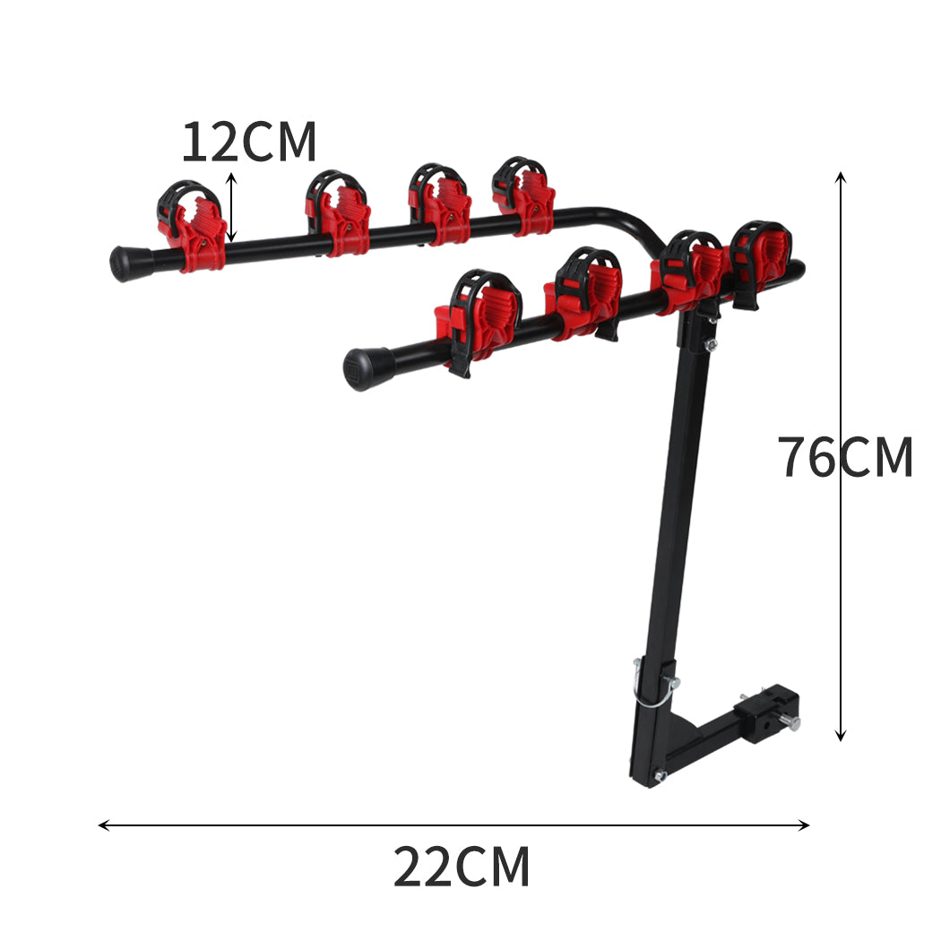 MONVELO 4 Bike Rack Carrier Car Hitch-1919892834681491458