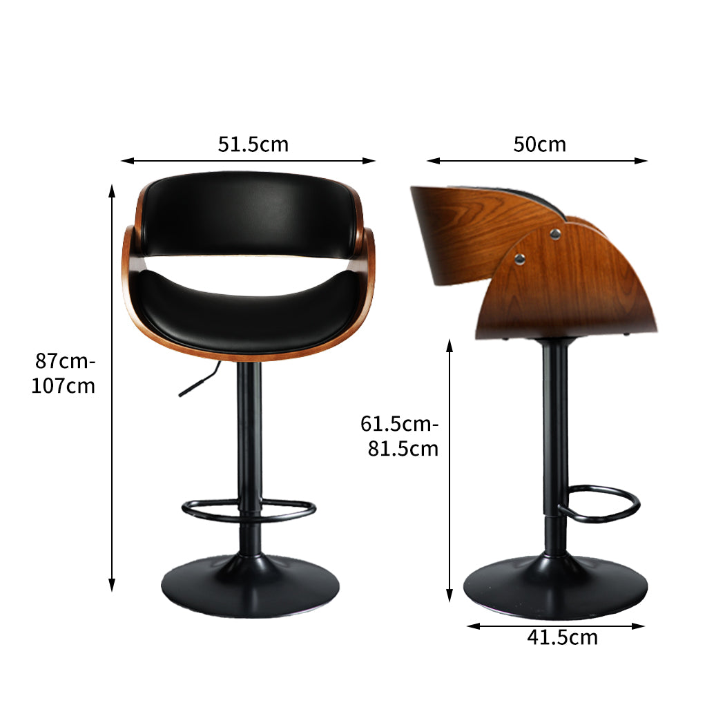 Levede 1x Bar Stools Gas Lift Kitchen-1910113239451176962