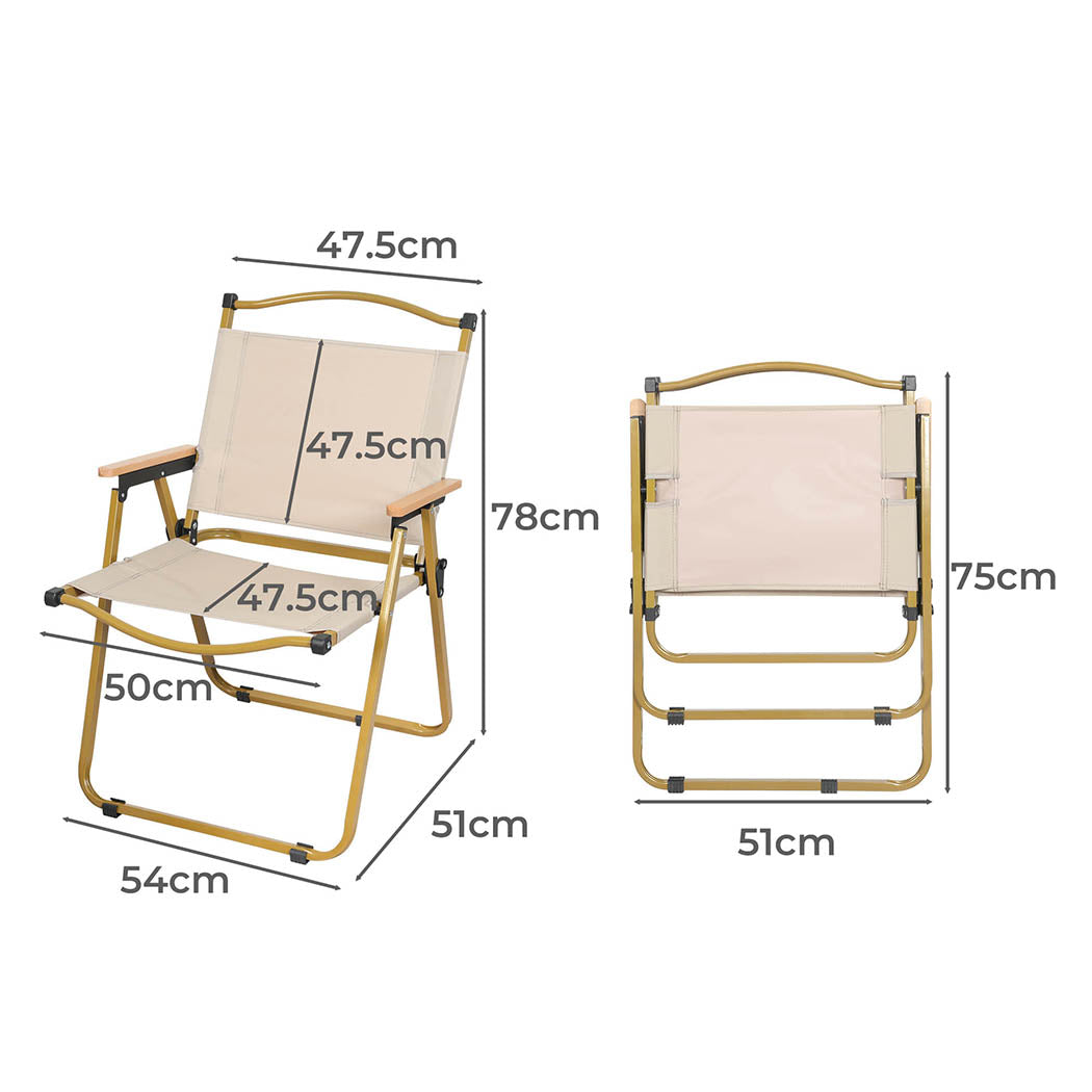 Levede Camping Chair Folding Outdoor-1954802884277309442