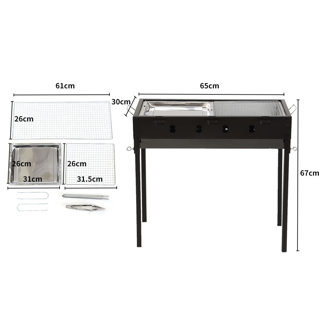 Moyasu Charcoal BBQ Grill Portable Outdoor-1910112926530932737