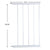 Levede Baby Safety Gate Adjustable Pet White 45cm Extension-1910113188360359937